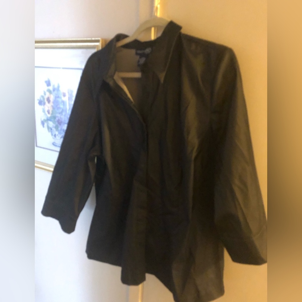 4-sale Y2K Venezia Slippery Nylon & Polyester Pewter Top- 690 $35 or $30 w/offer